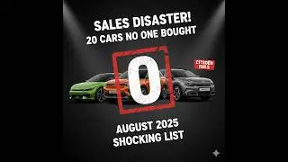 20 Cars NO ONE Is Buying! (August 2025 Sales Shock)