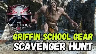 Witcher 3: Griffin School Gear Scavenger Hunt Walkthrough Guide 🐺🗡️ #witcher3 #rpg
