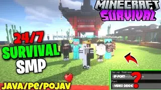 👁️&zwj;🗨️ Brand New Public Survival Smp 🥳 For Minecraft | Java/Pe/Pojav | 24/7 Online | Free To Join 🎆