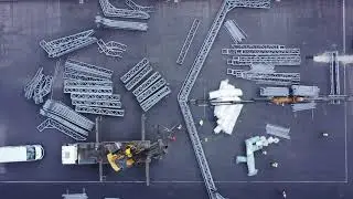 Video Showing Installation Progress of an Industrial Tent