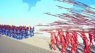 SPEAR THROWERS vs 100x MELEE UNITS 2 | TABS - Totally Accurate Battle Simulator