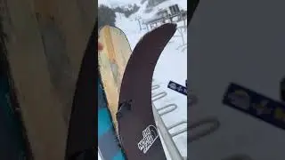 Line chronicles completely delaminate #skiing #line #chronic #banff #shorts #sunshinevillage