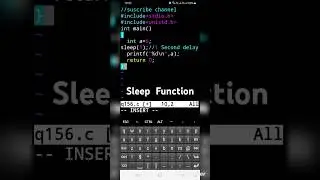 Use of Sleep function in c #shortvides #sorts#apnacollage#viralvideo #shortvideo#shortsvideo #shorts