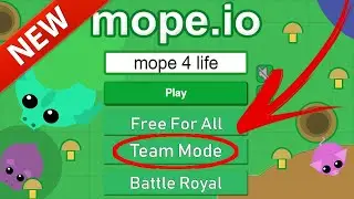Mope.io - TEAM MODE IS BACK!!/ Testing Mope.io Update
