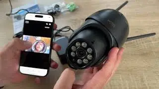 ENSTER 2.5K 4MP Security Camera Outdoor/Home, 5g WiFi Camera, 2.4G/5GHz unboxing and instructions