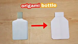 how to make origami bottle for kids || how to make paper bottle tutorial  easy