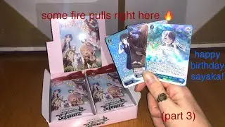 opening the lovelive wei&szlig; schwarz cards i got for christmas (part 3)