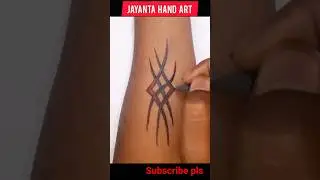 tribal tattoo art design #shorts #tribal #tattoo #short