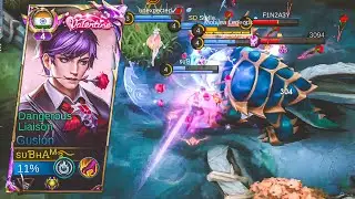 GUSION DANGEROUS LIAISON GAMEPLAY🔥!! WTF DAMAGE IN RANK GAME-MLBB