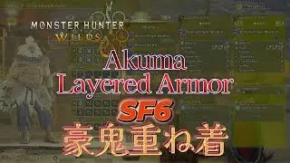 4K [Monster Hunter Wilds] Akuma Layered Armor [Bow]