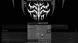 Chrome Effect with Photoshop on a tribal shape - Graphic Design Tutorial