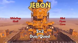 JEBON &ndash; Best 2x2 Duo/Quad Rust Base 2025 | Shell + Open Core