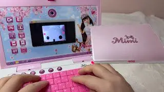 [Toy asmr]미미노트북으로 사진찍고 꾸미고 메일쓰고 영통하기! Satisfying Cute Toy Notebook unboxing Review 