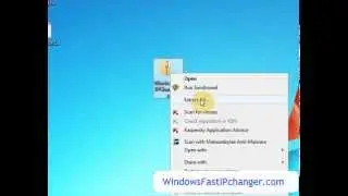 Windows Fast IP Changer Requires No Install  - Just Double Click to Run