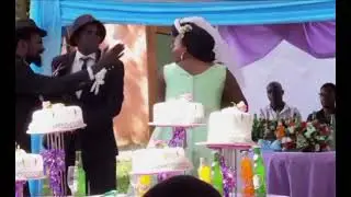 When the wedding vows turn into mic battle ##weddingdrama