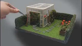 Building a Miniature Greenhouse Garden | Diorama