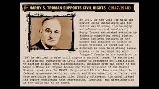Harry S. Truman Supports Civil Rights