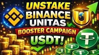 Unstake Binance Unitas USDT Booster Camping in Binance Web 3 wallet 
