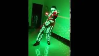 LED ROBOT SUIT Wearable robot with led light Costume