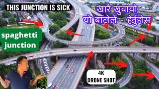 SPAGHETTI JUNCTION BIRMINGHAM - Flying Drone over UK&rsquo;s most viral Highway I Gravehill Interchange