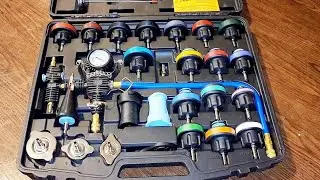 ADAFIRST Automotive Radiator Pressure Tester & Coolant Vacuum Refill Tool Kit