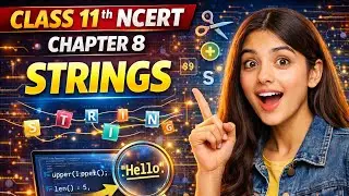 Class11Computer Science chapter-8 Strings (Concept Clear 💯)#viral #motivation #trending #facts #ai 