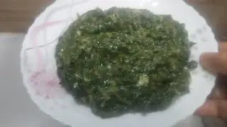 চিংড়ির শুটকি দিয়ে পালংশাকের মজার রেসিপি / suit ki De mojadar Palon Chakki recipe. 