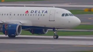Delta Airlines Baby Bus 🚎 A319 Landing #aviation #planespotting #pilot #closeup #cockpit #airbus