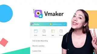 Como grabar la pantalla de tu PC, rostro y audio en 4k 💻  -  Vmaker review ChicaReviews