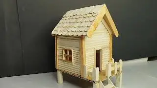 DIY_ How to make mini house from ice cream stack. Amazing Craft 