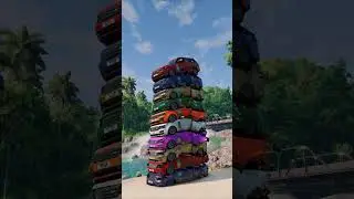 Внедорожники падают друг на друга #beamngdrive #video 4k #Land Rover