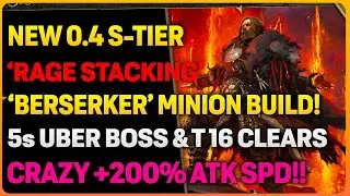 NEW 0.4 'RAGE BERSERKER' Minion Summoner Build! | INSANE ATK SPD & DMG!