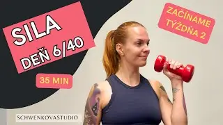 35 min Silov&yacute; tr&eacute;ning na cel&eacute; telo pre ženy &ndash; FIT RESET | Deň 6/40