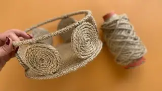 Amazing one✨☄️How can make a decorative basket in the shortest time?!🙂&zwj;&harr;️😍