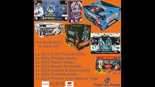 02/01 - 2025 PRIZM FOTL FOOTBALL MOSAIC - 7x Box Hobby Mix - PYT #2878 LIVE BREAK