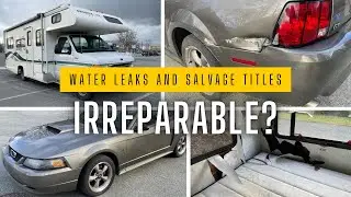 A leaking RV and a salvage Mustang. What can go wrong?