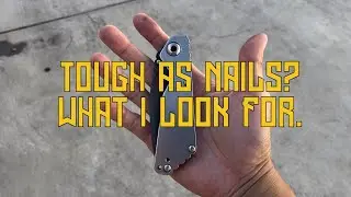 When is tough, tough enough? Brought out my Strider Performance SNG to talk about it.