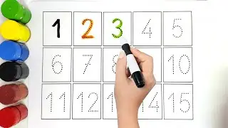 Числа от 1 до 15 | Дети считают от 1 до 15 | Образовательное видео для малышей и дошкольников #ki...