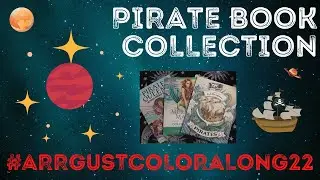 Pirate Book Collection | #ARRgustcoloralong22 | Adult Coloring