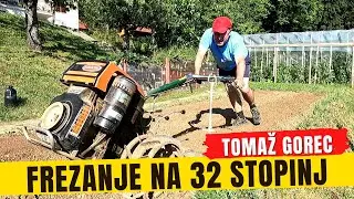 Kako sem na vročini 32 stopinj frezal domači vrt! 😲😲 Koliko pridelka da zemlja pridnim rokam. 😲😲