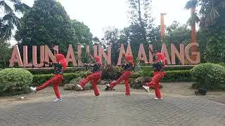 Senam Kreasi Wahyu Kolosebo versi jaranan// Bersama STI kab Blitar