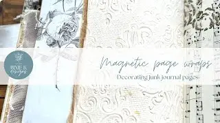 Magnetic Wraps for Junk Journals. Decorating a Junk Journal. Repurposing magnets.