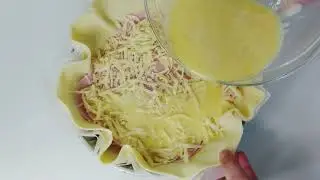 Ham and cheese pie