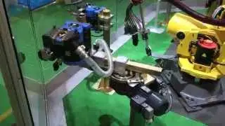 KYOKUTOH einschwenkbarer Elektroden-Kappenfr&auml;ser - swing-in tipdresser horizontal Schwenker