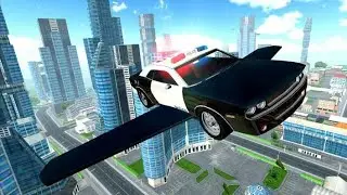 Future Flying Police  Car Shooting Simulator Game - Flying Car Game - Android IOS Gameplay.