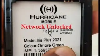 Hurricane Iris Plus 2021 Network Unlock. Como Desbloquear Rede Hurricane
