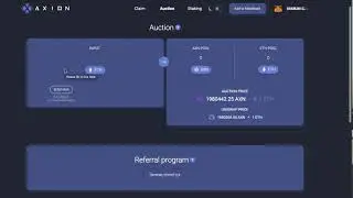 Axion Auction Lobby Now Open! First Day (14 Nov 20) 16.7 Million Axion Up For Grabs! Get 10% Extra!