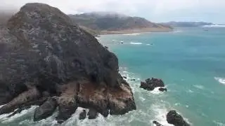 Sugarloaf Island California: Ocean, wind, mist and stone