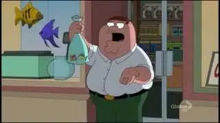 Family guy peter taking care of fish