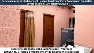 Borabanda Independent House for sale 120 Square Yard's, Price Rs.60 Lakhs Negotiable 